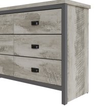 Balcombe Wooden Chest Of 6 Drawers In Grey