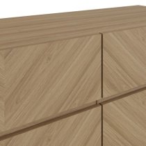 Ciana Wooden Chest Of 6 Drawers In Euro Oak