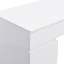 Jenson High Gloss Dressing Table With 6 Drawers In White