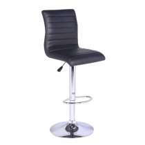 Halo Melange High Gloss Bar Table With 4 Ripple Black Stools