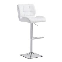 Halo Melange High Gloss Bar Table With 4 Candid White Stools