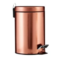 Aurora Metal 3000ml Pedal Bathroom Bin In Rose Gold