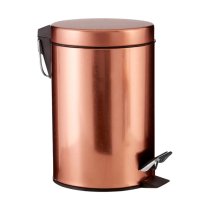 Aurora Metal 3000ml Pedal Bathroom Bin In Rose Gold