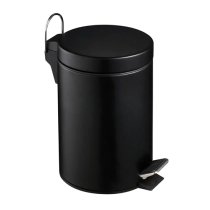 Sierra Metal 3 Litre Pedal Bin In Matte Black