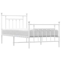 Attica Metal Single Bed In White