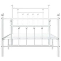 Attica Metal Single Bed In White