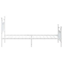 Attica Metal Single Bed In White