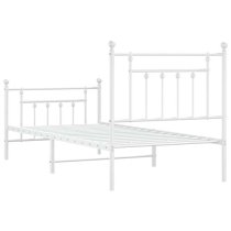 Attica Metal Single Bed In White