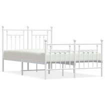 Attica Metal Double Bed In White