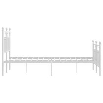 Attica Metal Double Bed In White