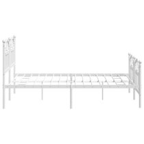 Bolivia Metal Double Bed In White