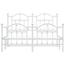 Bolivia Metal King Size Bed In White