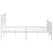 Bolivia Metal Super King Size Bed In White