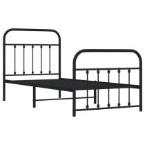 Carmel Metal Single Bed In Black