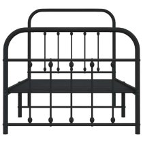 Carmel Metal Single Bed In Black