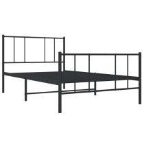 Devlin Metal Single Bed In Black