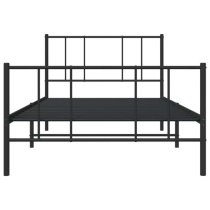 Devlin Metal Single Bed In Black