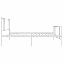 Devlin Metal Single Bed In White