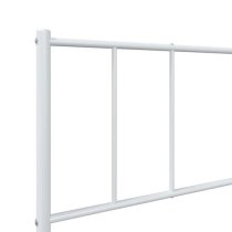 Devlin Metal Single Bed In White