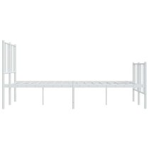 Devlin Metal Small Double Bed In White