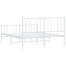 Devlin Metal Small Double Bed In White