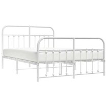 Carmel Metal Double Bed In White