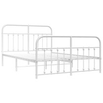 Carmel Metal Double Bed In White