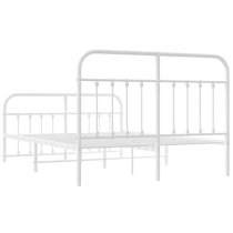 Carmel Metal Double Bed In White