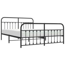 Carmel Metal Super King Size Bed In Black