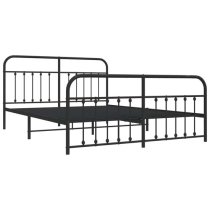 Carmel Metal Super King Size Bed In Black