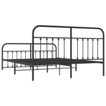 Carmel Metal Super King Size Bed In Black