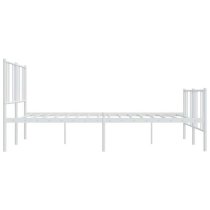 Devlin Metal Super King Size Bed In White