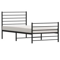 Eldon Metal Single Bed In Black