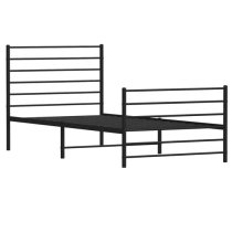 Eldon Metal Single Bed In Black