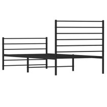 Eldon Metal Single Bed In Black