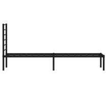 Eldon Metal Single Bed With Headboard In Black