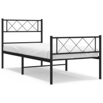 Helotes Metal Single Bed In Black