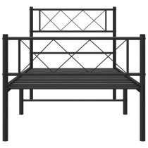 Helotes Metal Single Bed In Black