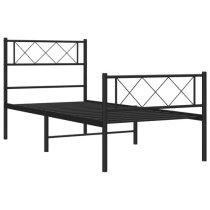 Helotes Metal Single Bed In Black