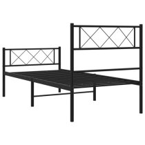 Helotes Metal Single Bed In Black