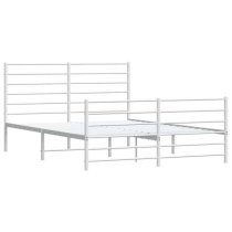 Eldon Metal Small Double Bed In White