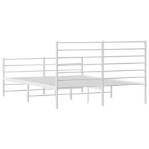 Eldon Metal Small Double Bed In White