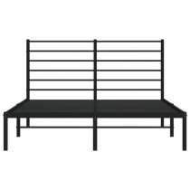 Eldon Metal Small Double Bed With Headboard In Black