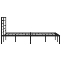 Eldon Metal Small Double Bed With Headboard In Black