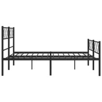 Helotes Metal Double Bed In Black