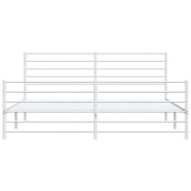 Eldon Metal Super King Size Bed In White