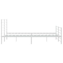 Eldon Metal Super King Size Bed In White