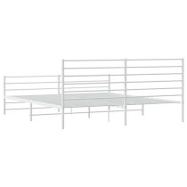 Eldon Metal Super King Size Bed In White