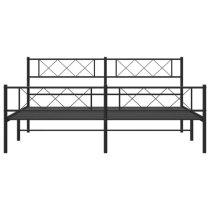 Helotes Metal Super King Size Bed In Black