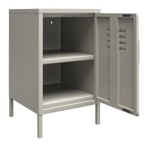 Berlin Metal Locker Storage Cabinet With 1 Door In Taupe